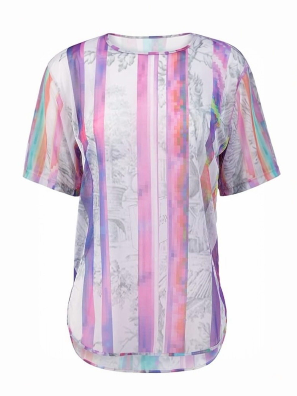 WOLFORD • Tulle Mesh Top in Iconic Neon